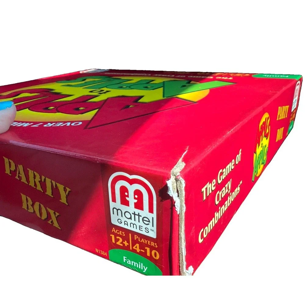 Apples to Apples Party Box 1000+ Cards Red Green Card Game Family Mattel